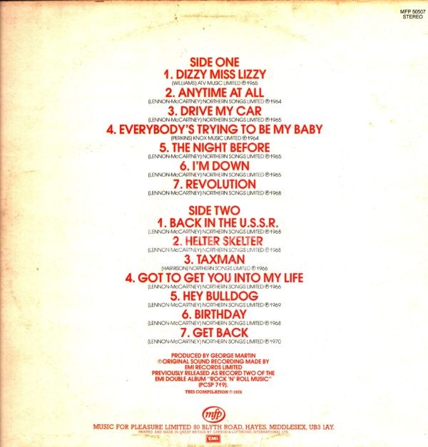 The Beatles – Rock 'N' Roll Music Vol. 2 - Image 2